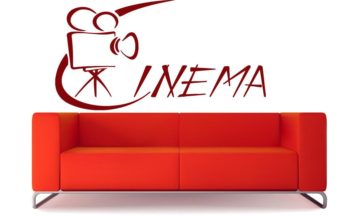 Vinyl Decal Featured Movies Chamber Motor Filmed Cinema Wall Sticker Unique Gift (n470)