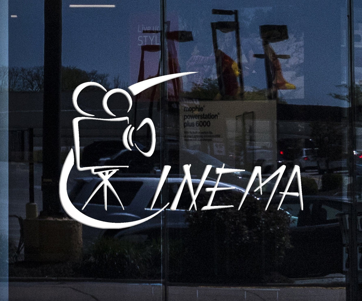 Window Vinyl Decal Featured Movies Chamber Motor Filmed Cinema Wall St ...
