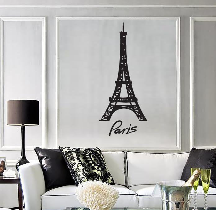 Vinyl Decal Eiffel Tower Symbol of Paris France Travel Decor Wall Sticker Unique Gift (n507)