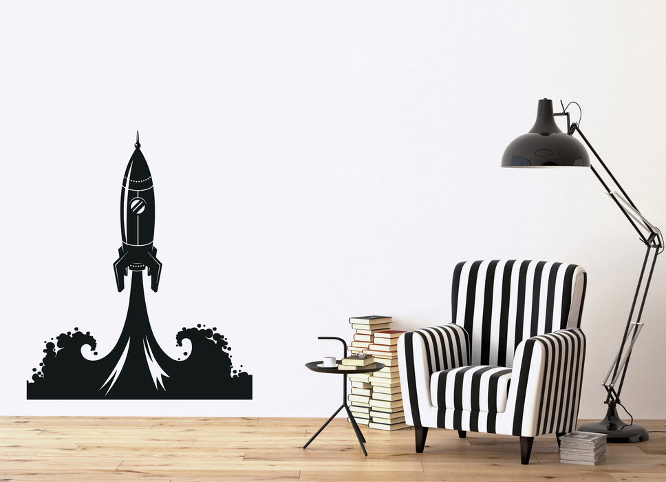Wall Sticker Vinyl Decal Start picture rocket space stars milky way Unique Gift (n508)