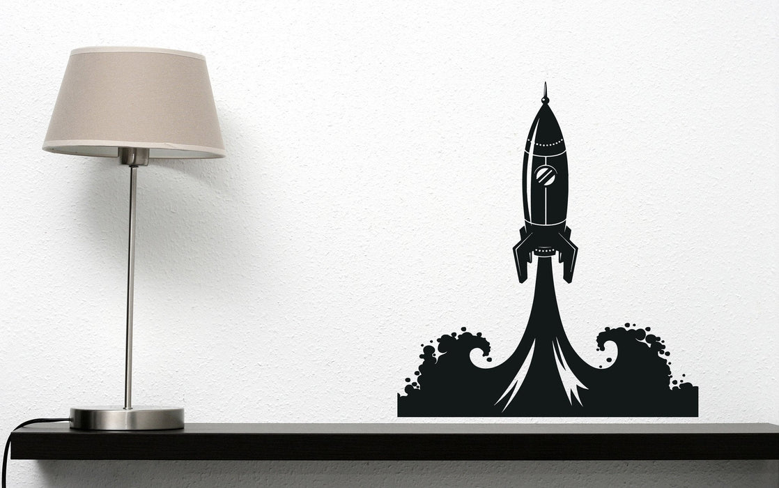 Wall Sticker Vinyl Decal Start picture rocket space stars milky way Unique Gift (n508)