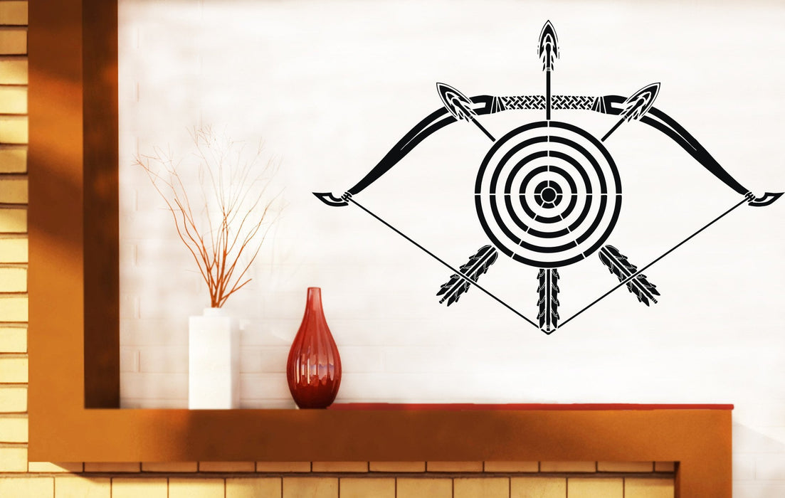 Vinyl Decal crossbow darts target arrows bow Wall Sticker for living room Unique Gift (n511)