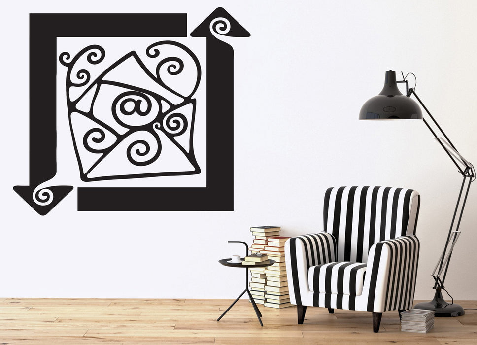 Wall Stickers Envelope Email Message Transmission Vinyl Decal Unique Gift (n540)