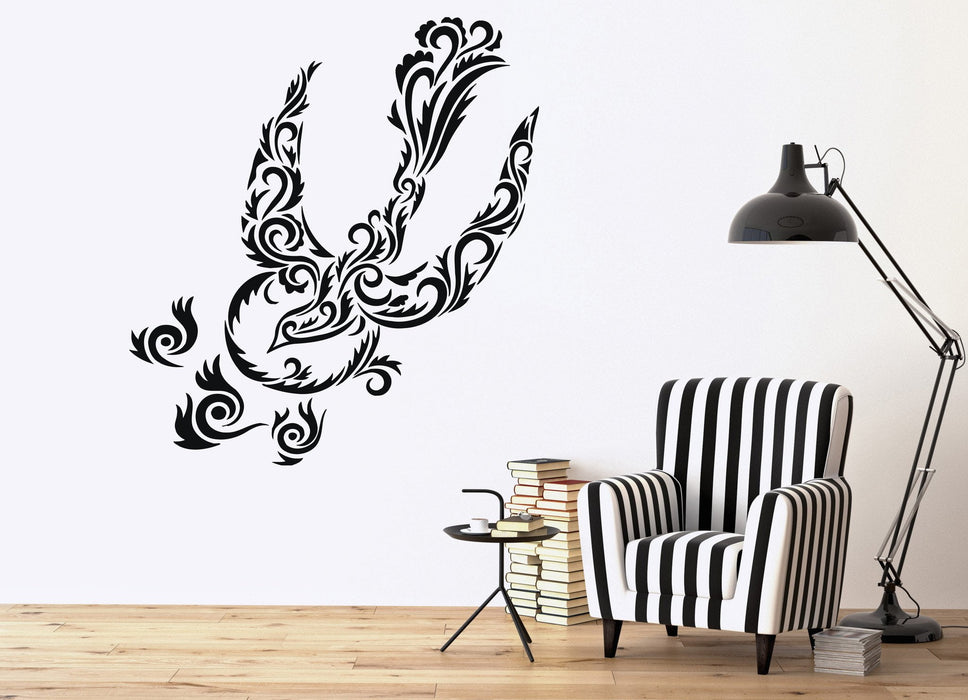 Wall Sticker stylistic image luxurious birds patterns Vinyl Decal Unique Gift (n543)