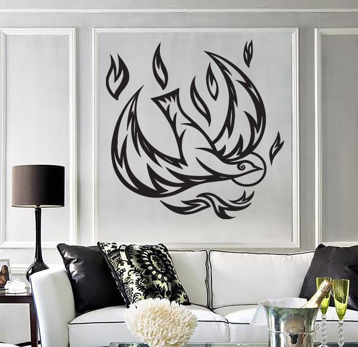 Wall Sticker Vinyl Decal Firebird beautiful fairy tale character wings Unique Gift (n548)