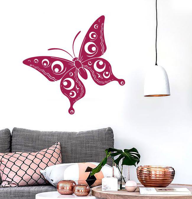 Vinyl Decal Wall Sticker Splendor of Nature Amazing Insect Butterfly Unique Gift (n552)