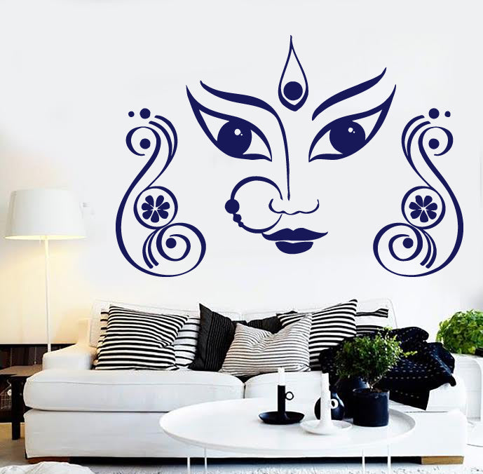 Vinyl Decal Wall Sticker Eyes Eastern Woman Decoration Expressive Nose (n557)