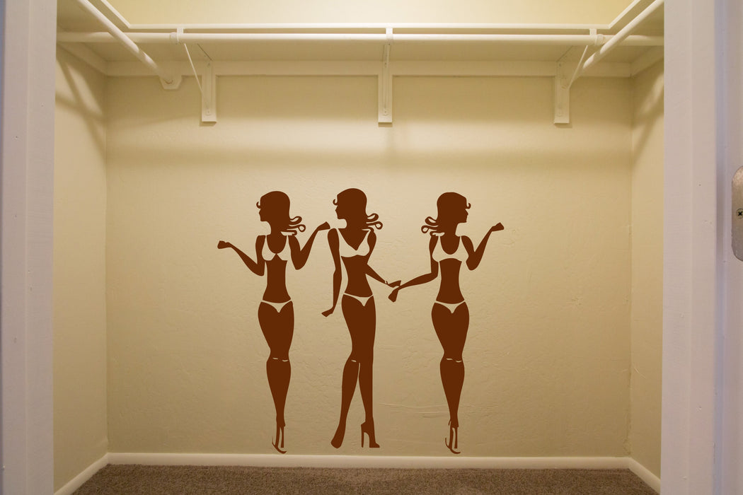 Large Vinyl Decal Decor for Dressing of Women's Clothes Store Room Wall Sticker (n565)
