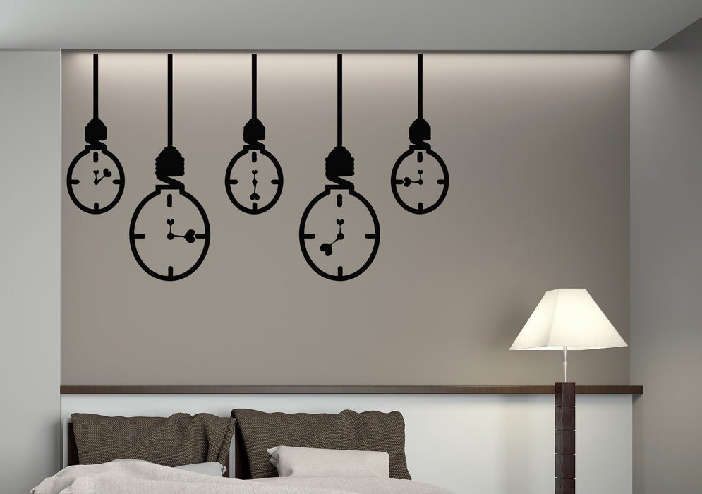 Large Vinyl Decal Lamp Hours Love Arrows Light Run Time to Love Wall Sticker (n580)