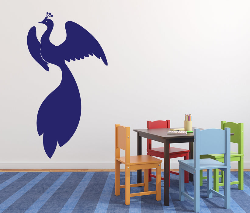 Vinyl Decal Bird Unearthly Beauty Magic Gorgeous Tail Wings Wall Sticker (n592)