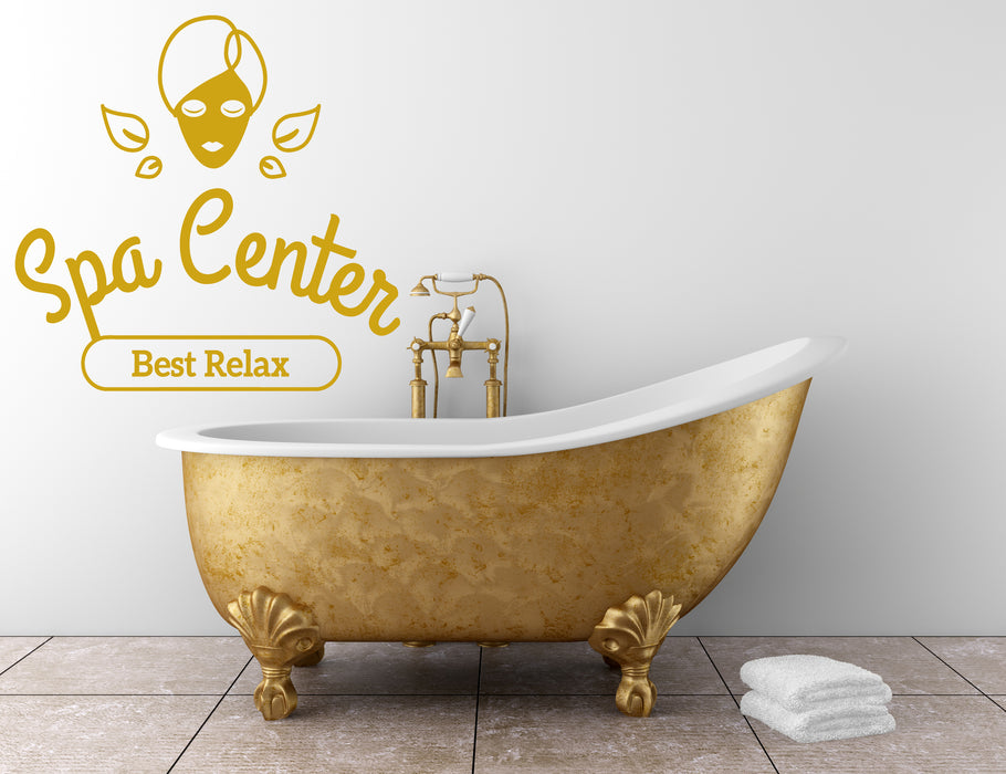 Lagre Vinyl Decal Spa Centre Best Relax Rest relaxation Wall Sticker Unique Gift ( n647)