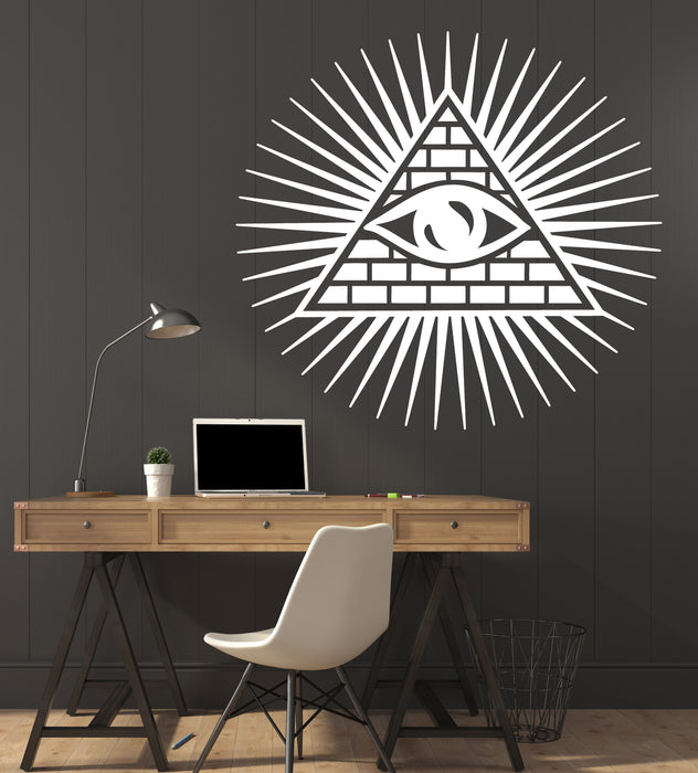 Vinyl Decal Wall Sticker Decor All seeing Eye of Providence Unique Gift (n682)