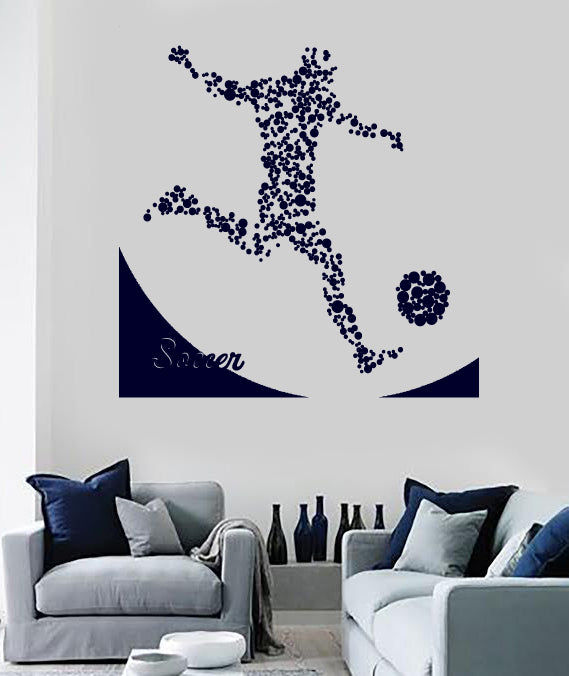 Large Vinyl Decal Wall Sticker Abstract Image Player of Soccer Unique Gift (n691)