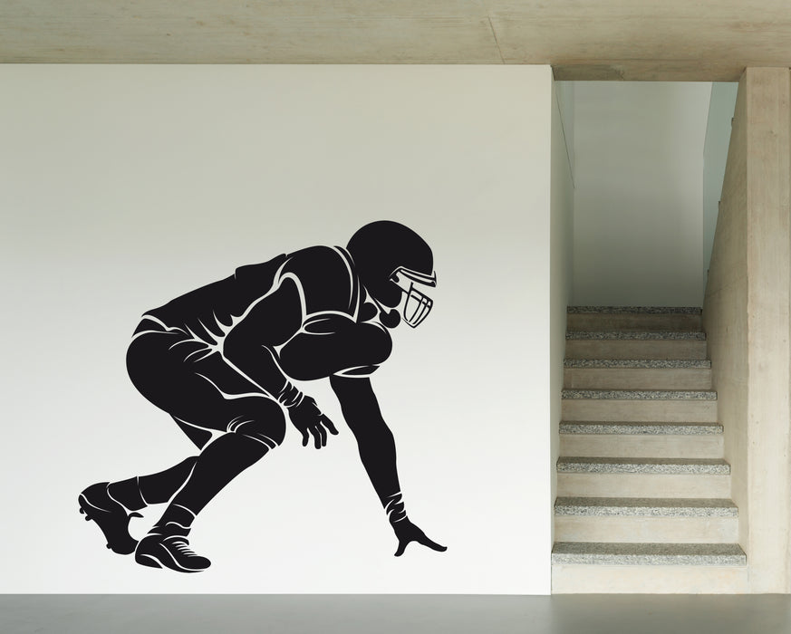 Vinyl Decal Wall Sticker Silhoutte Soccer Player American Footbal Unique Gift (n698)