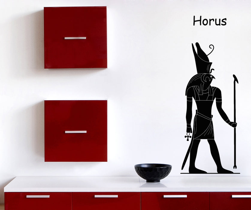 Wall Vinyl Sticker Decal Ancient Egyptian God Horus Unique Gift (n702)