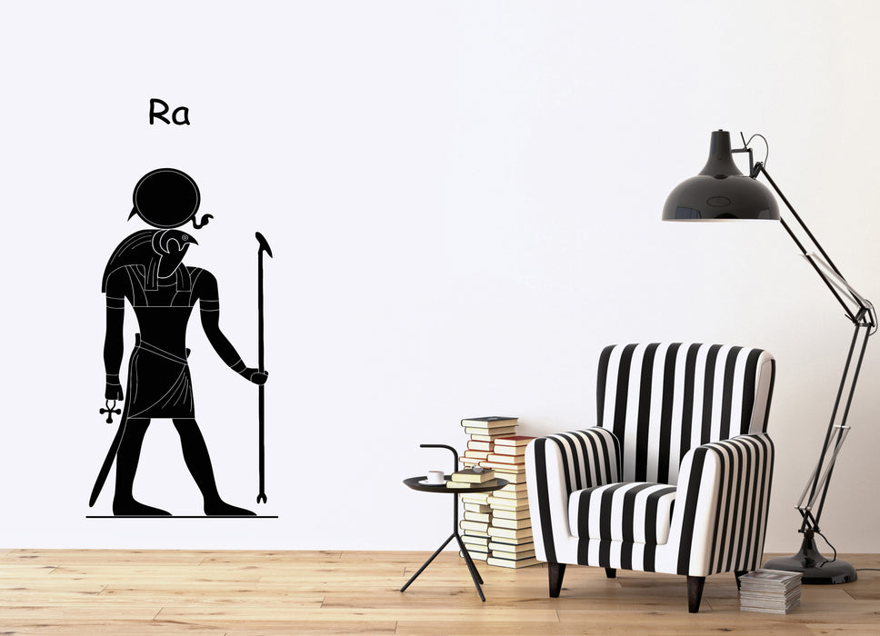 Vinyl Decal Ancient Egyptian God Ra Wall Sticker Living Room Decor Unique Gift (n706)