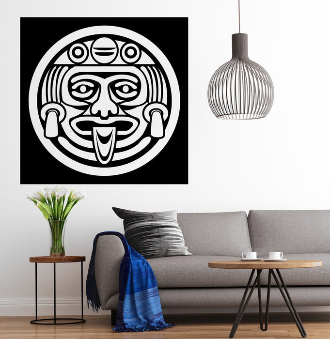 Vinyl Decal Wall Sticker Aztec Face Mask Cult of the Maya Gods Unique Gift (n720)