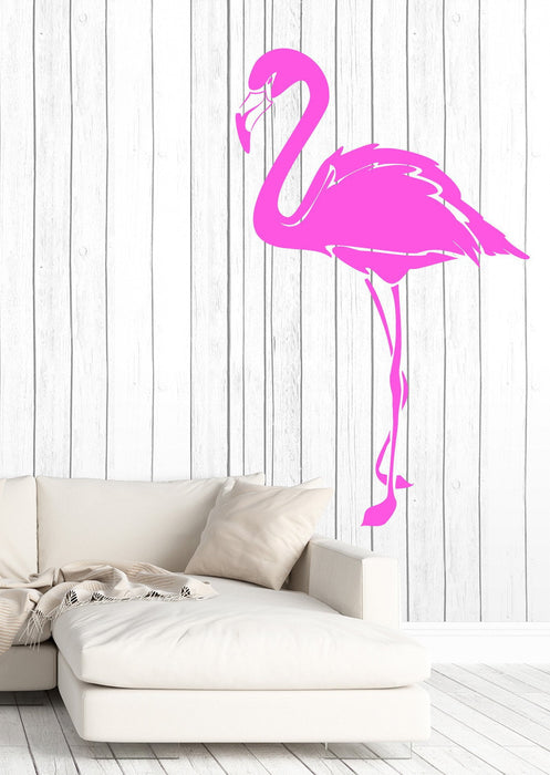 Wall Sticker Vinyl Decal Pink Flamingo Amazing Long Leg Birds Decor Unique Gift (n755)
