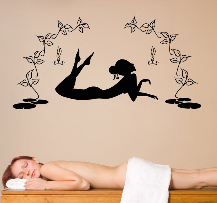 Vinyl Decal Wall Sticker Body Girl Beauty Salon Spa Massage Relaxation Unique Gift (n766)