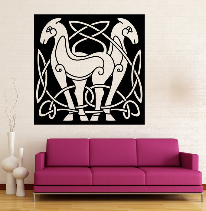 Vinyl Decal Wall Sticker Abstract Animal Horse Celtic Style Image Art Unique Gift (n778)
