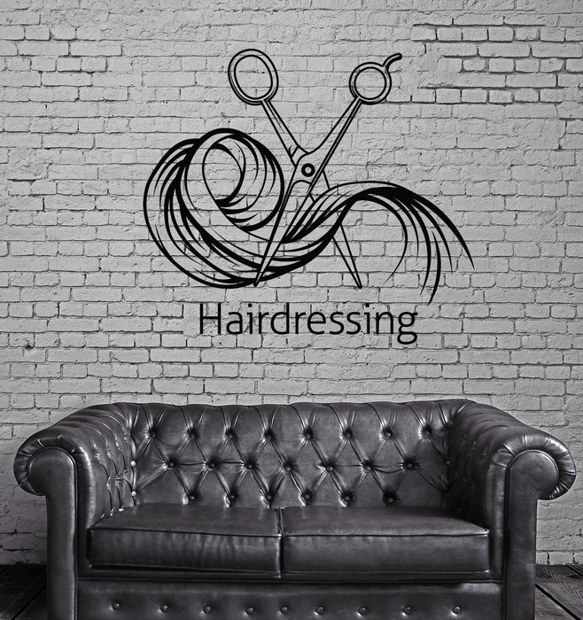 Large Wall Vinyl Decal Beauty Hair Salon Tools Decor Hairdressing (n836)