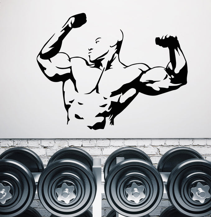 Large Vinyl Decal Wall Sticker Extreme Sport Body Building Fitness Gym Decor (n854)