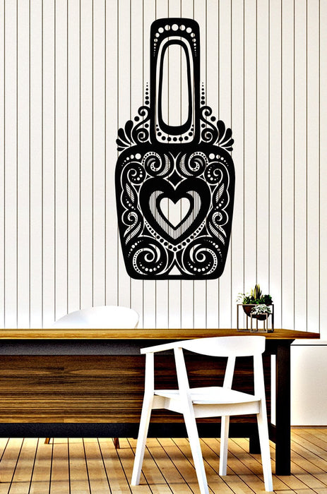 Vinyl Decal Wall Sticker Bottles Ornate Nail Polish with Ornament (n865)