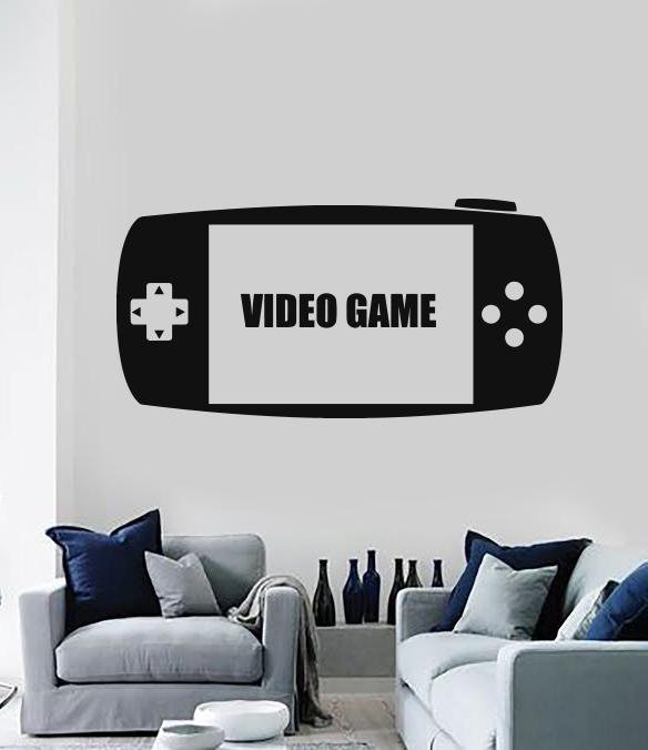 Vinyl Decal Wall Sticker Video Game Console Joystick Play Room Decor (n870)
