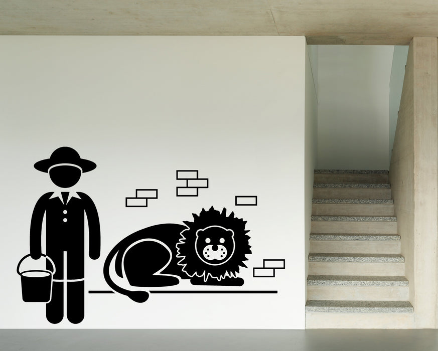 Vinyl Wall Decal Animals Related Jobs Occupations Careers Work Unique Gift (n884)