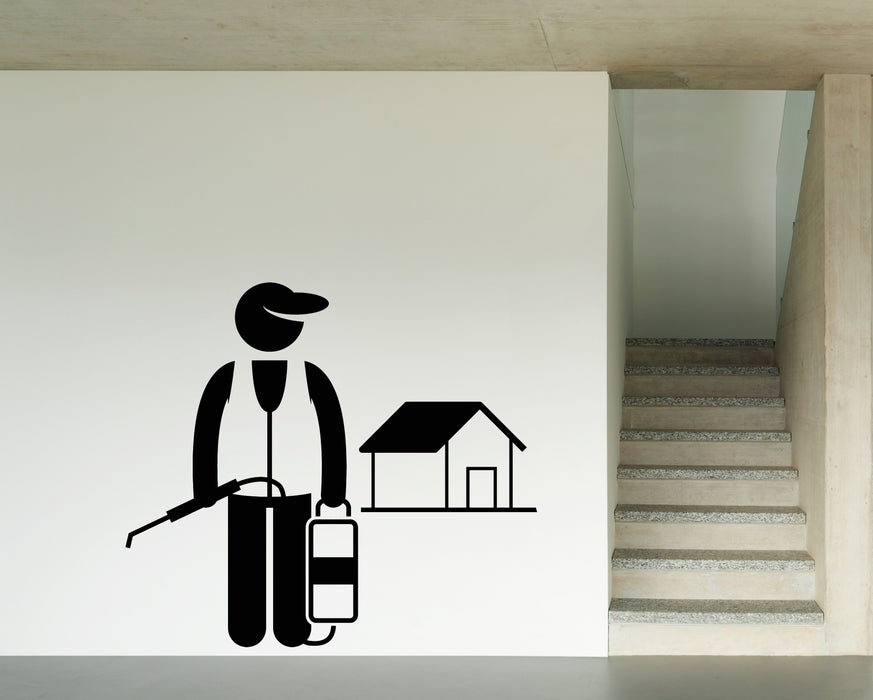 Wall Vinyl Decal Animals Related Jobs Occupations Careers Decor Unique Gift (n885)