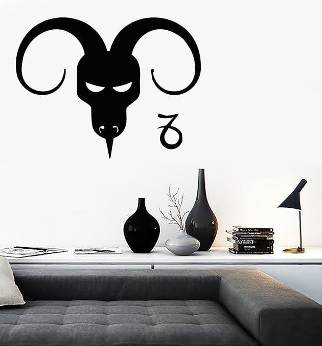 Vinyl Decal Wall Sticker Astrological Zodiac Symbol Capricorn Sign Decor Unique Gift (n903)