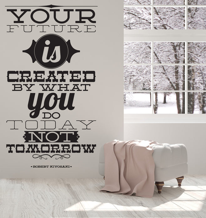 Vinyl Decal Wall Sticker Words Inspirational Phrase You Future Tomorrow Unique Gift (n917)