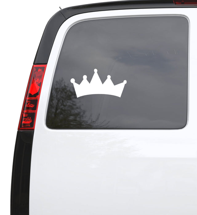 Auto Car Sticker Decal Crown Princess Flat Laptop Window 9.4" by 5" Unique Gift n924c