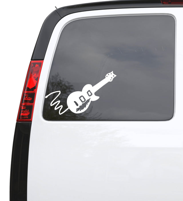 Auto Car Sticker Decal Electric Guitar Musical Instrument Laptop Window 11.5" by 5" Unique Gift n927c