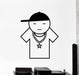Large Vinyl Wall Decal Cool Rapper Star Chain Rap Music Sticker Decor ...