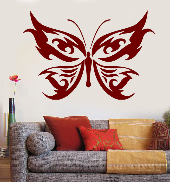 Large Vinyl Decal Beautiful Butterfly Wings Ornament Great House Wall Sticker Decor Unique Gift (n936)