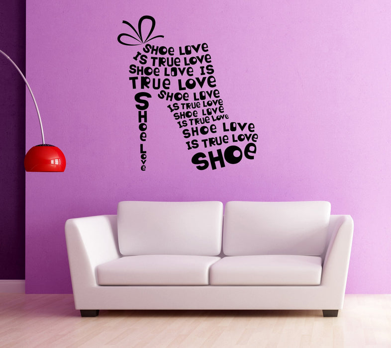 Window Large Vinyl Decal Wall Sticker Footwear Woman Shoe from Quotes (n973w)