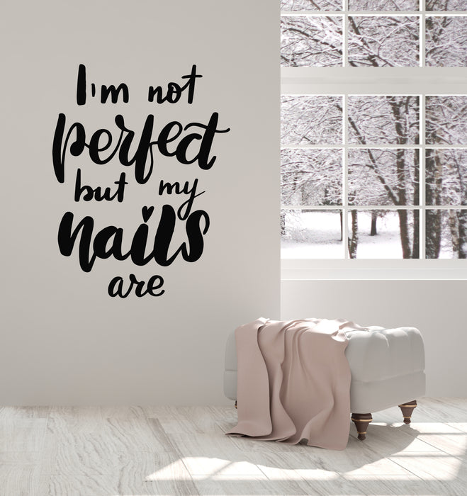 Vinyl Wall Decal Quote Beauty Salon Stylist Nails Art Studio Manicure Stickers Mural (g1869)