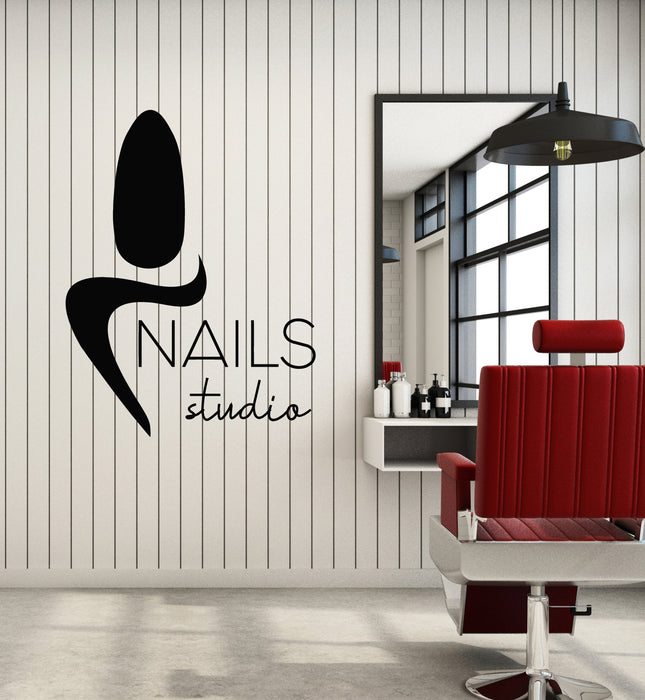 Vinyl Wall Decal Nails Studio Beauty Salon Polish Manicure Decor Stickers Mural (g7187)
