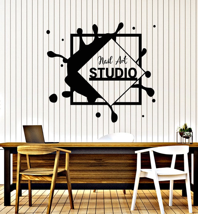 Vinyl Wall Decal Nails Art Studio Polish Manicure Beauty Salon Stickers Mural (g3724)