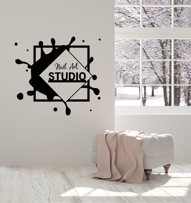 Vinyl Wall Decal Nails Art Studio Polish Manicure Beauty Salon Stickers Mural (g3724)