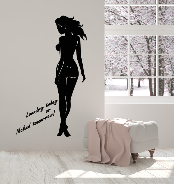Vinyl Wall Decal Naked Sexy Woman Laundry Bathroom No Clothes Quote Ph Wallstickers4you Vinyl Wall Decal Naked Sexy Woman Laundry Bathroom No Clothes Quote Ph Wallstickers4you