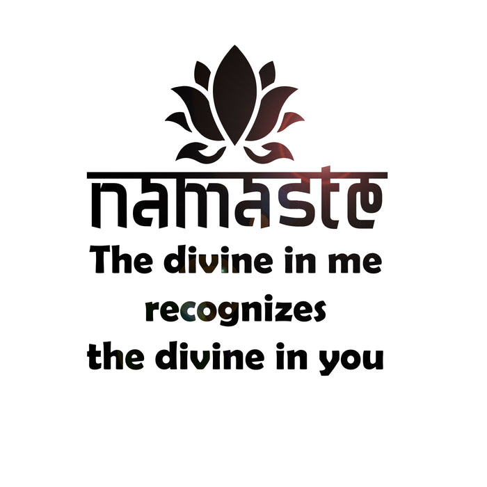 Vinyl Wall Decal Namaste Quote Saying Words Yoga Center Inspirational Stickers Mural (ig6305)