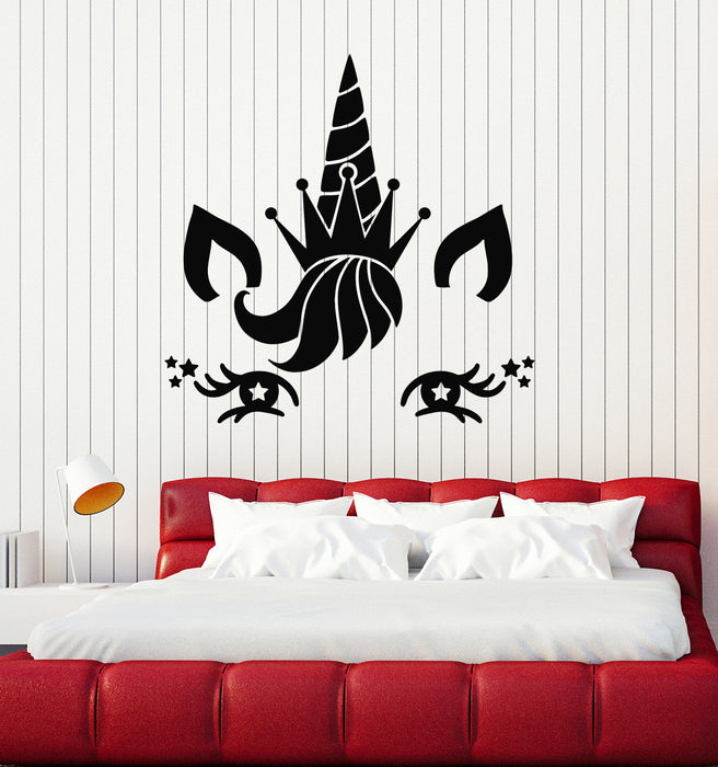 Виниловые наклейки на стену Сказочный персонаж Пони Единорог Принцесса Наклейки Фреска (g6472)