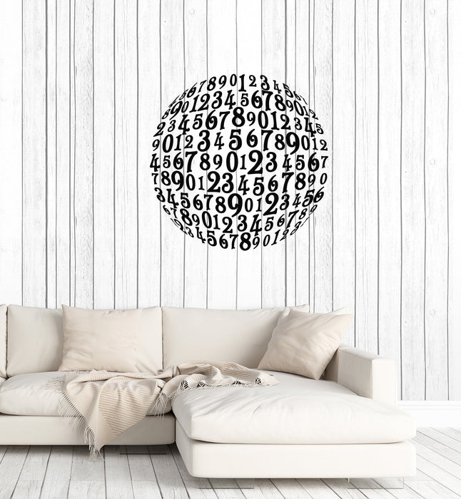 Vinyl Wall Decal Numbers Nursery School Mathematics Kids Room Art Stickers Mural (ig5407)
