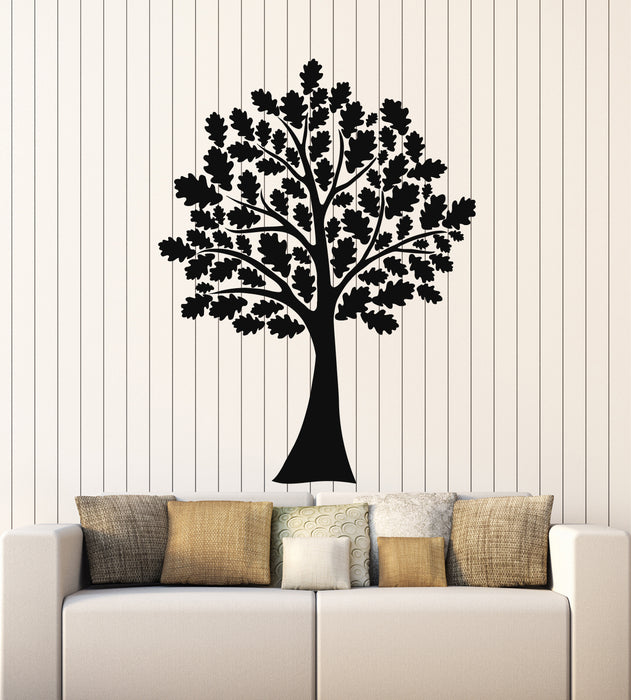 Vinyl Wall Decal Oak Tree Branch Leaves Acorn Nature Home Decor Stickers Mural (g5285)