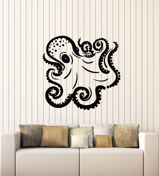Vinyl Wall Decal Funny Octopus Tentacles Bathroom Ocean Sea Stickers Mural (g3274)
