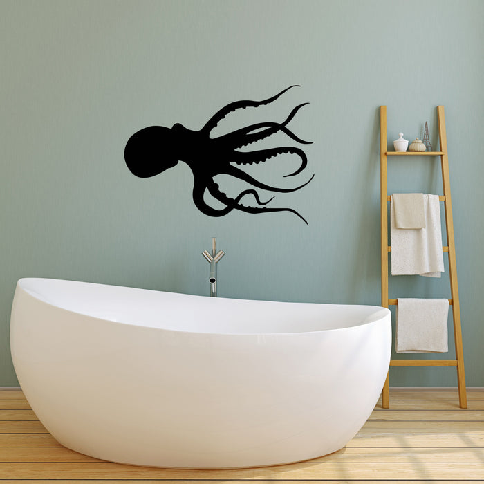 Vinyl Wall Decal Octopus Bathroom Living Room Home Interior Stickers Mural (ig5871)