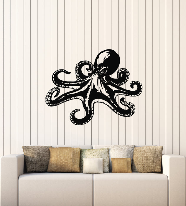 Vinyl Wall Decal Octopus  Ocean Marine Sea Animal Decor Stickers Mural (g1687)