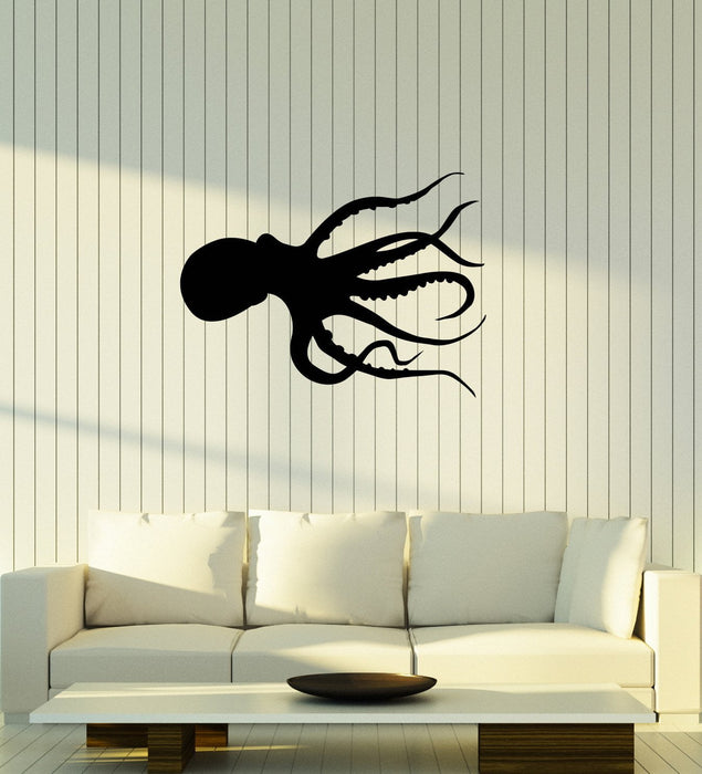 Vinyl Wall Decal Octopus Bathroom Living Room Home Interior Stickers Mural (ig5871)